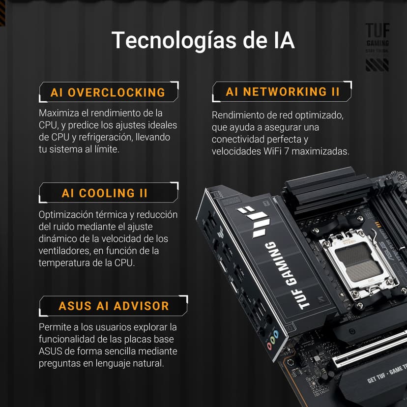 ASUS TUF Gaming X870E-PLUS WIFI7 AMD X870E Socket AM5 ATX (MB ASUS TUF Gaming X870E-PLUS WIFI7) - 3
