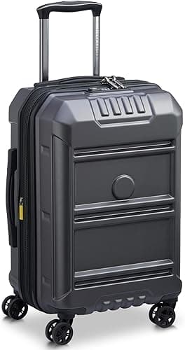 DELSEY Paris - REMPART - Valise Cabine Rigide Extensible - 55x35x29 cm - 44 litres - S - Anthracite