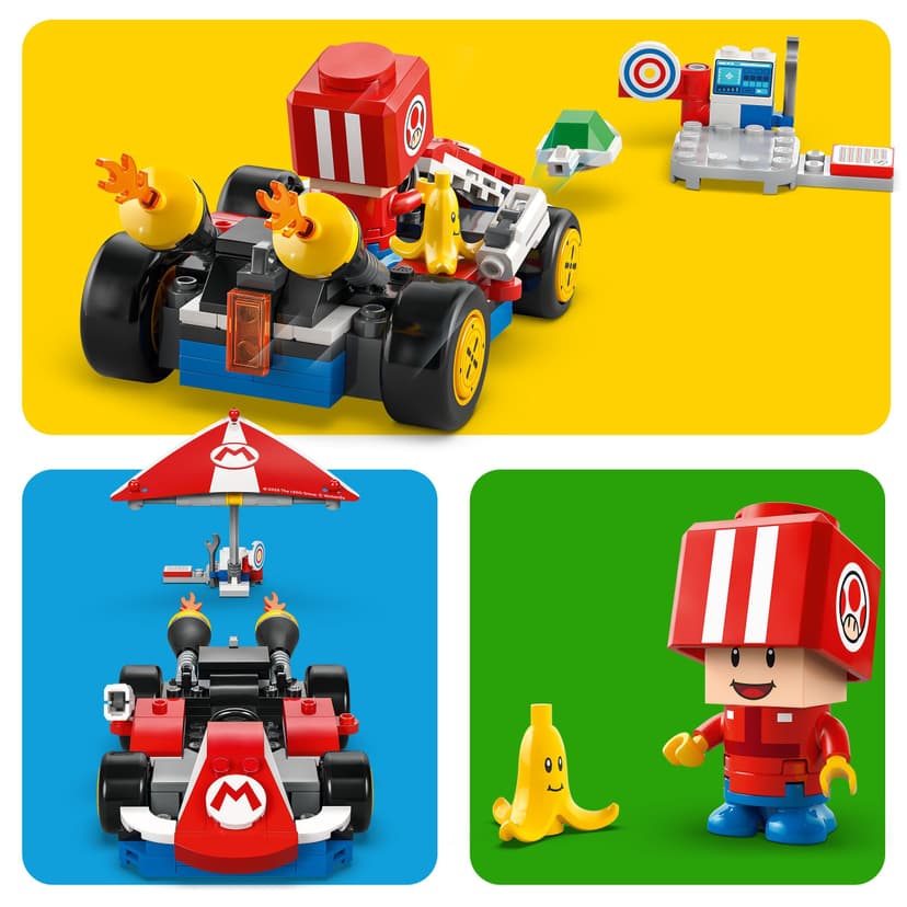 LEGO Super Mario: Mario Kart – Standard Kart, Car Toy Set for Kids, Includes a Toad Character Figure for Independent Play, Creative Birthday Gift for 7 Plus Year Old Boys, Girls and Gamers 72032 - 4