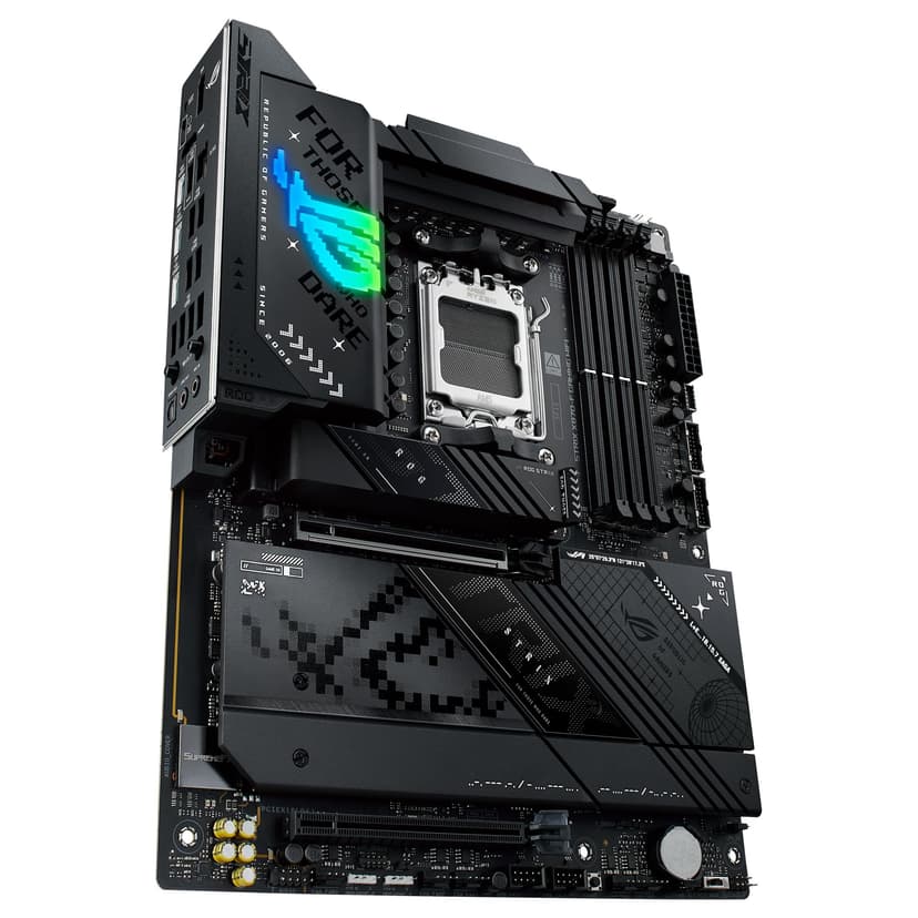 ASUS ROG Strix X870-F Gaming WiFi – Carte mère Gaming AMD Ryzen AM5 X870 ATX (DDR5, 16+2+2 DrMOS, 4 x M.2, PCIe 5.0, WiFi 7, USB4 Type-C, USB 10G avec PD 3.0 jusqu'à 30W, Aura Sync RGB) - 5