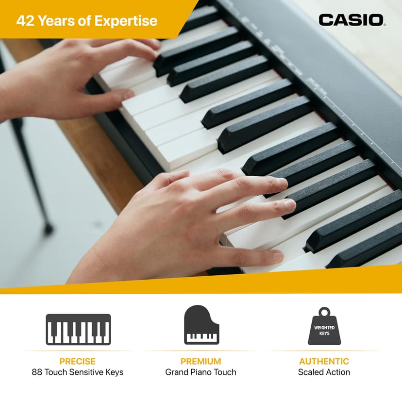 Casio CDP-S110BK Digital Piano with 88 Weighted Keys, Black - 3