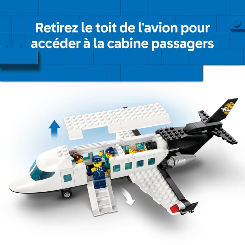LEGO City Airport with Airplane Toy - Miniature Model Kit w/Terminal, Plane, Tug Car, Bridge, 9 Minifigures & Accessories - Birthday Gift Idea for 8+ Year Old Boys - 60502 - 3