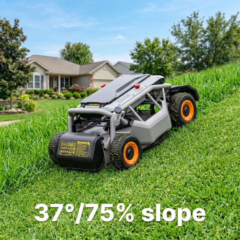 Tondeuse à Gazon télécommandée Mowrator S1 4WD – 56V 12Ah, Largeur de Coupe 53 cm, Hauteur réglable 3,8–11 cm, Pente Jusqu’à 75% (37°), Jusqu’à 3 000 m² - 3