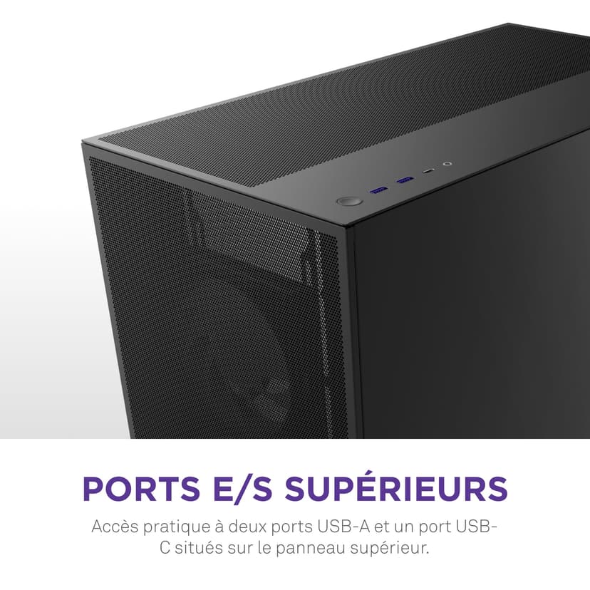 NZXT H7 Flow RGB | Mid-Tower ATX Airflow Case with RGB Fans | Supports Bottom Fans for Direct GPU Cooling | Includes 360mm Single-Frame Fan Unit | Cable Management | Black - 8