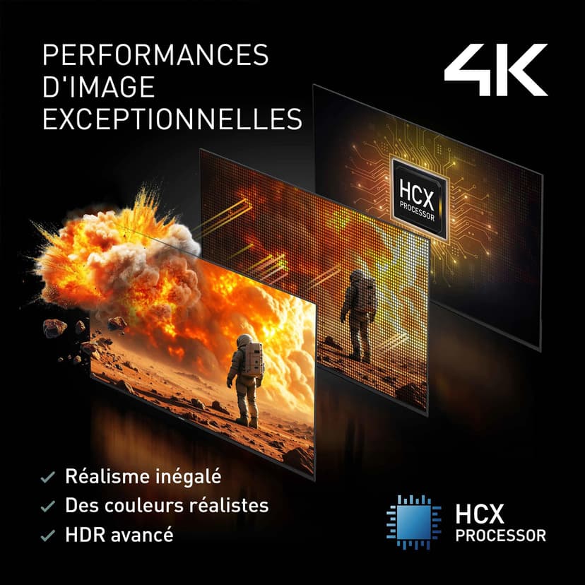 Panasonic Premium TV-55W85BEZ, Série W85B, 55 Pouces, 4K Ultra HD QLED Smart TV, 2025, 120Hz, Fire TV, Dolby Vision & Atmos, Mode Game Extreme, Controle Vocal Alexa, Support Apple, Bluetooth, Noir - 4