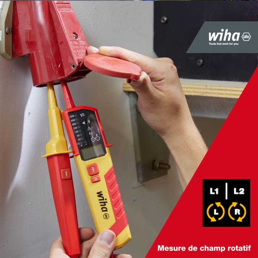 Comprobador de tensión y continuidad 0.5-1,000 V AC, CAT IV incl. 2x AAA batteries - SB 255-17 voltage and continuty tester 0.5-1.000V AC - 4
