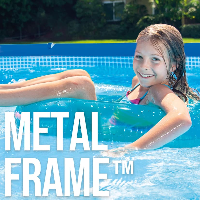 Intex 4.5 m x 2.2 m x 0.84 m Rectangular Frame Pool Set - 8