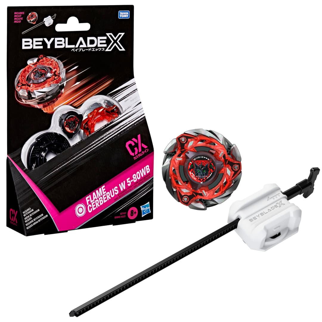 Beyblade X Flame Cerberus W 5-80WB CX Starter Pack Set, T…
