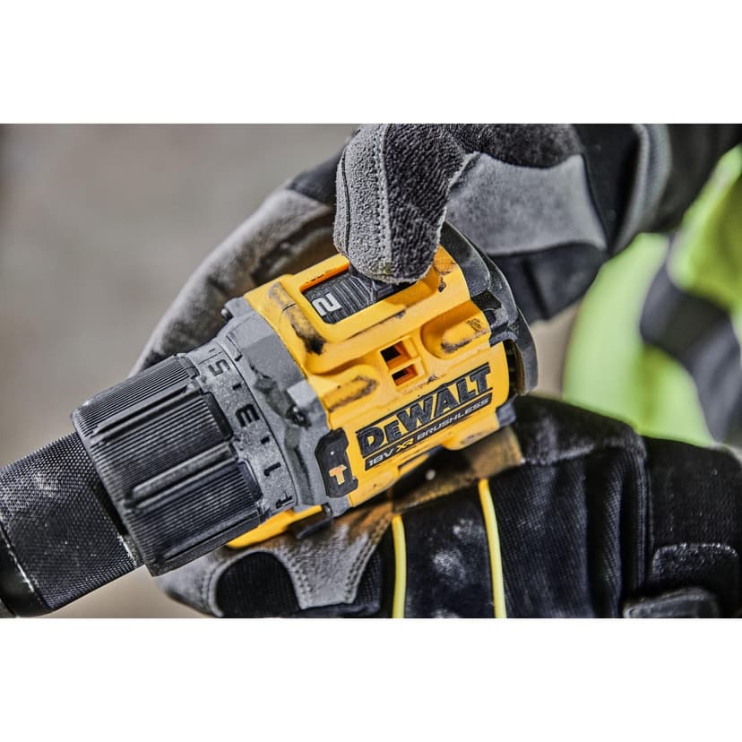 Dewalt DCD805P2T 18V Cordless Hammer Drill (Brushless Motor, 2-Speed Full Metal Gearbox, with LED Work Light, Includes 2X 5.0Ah XR Batteries, Charger & TSTAK Box) - 4