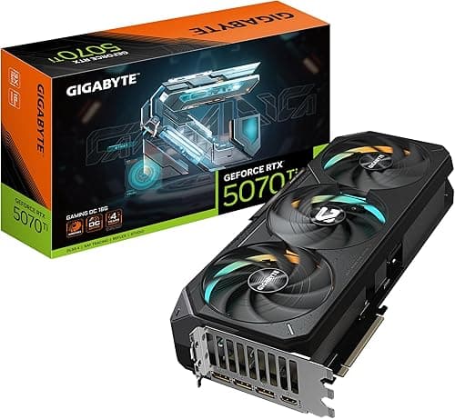 Gigabyte GeForce RTX 5070 Ti GAMING OC 16G Graphics Card - 16GB GDDR7, 256bit, PCI-E 5.0, 2588 MHz Core Clock, 3 x DP 2.1a, 1 x HDMI 2.1b, NVIDIA DLSS 4, GV-N507TGAMING OC-16GD