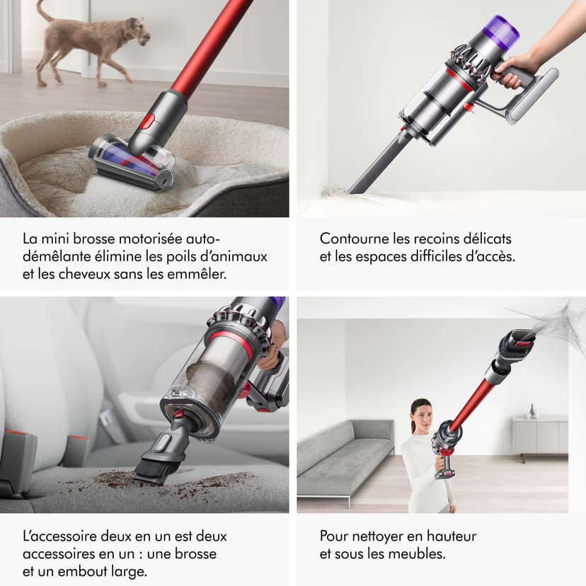 Dyson V11™ Fluffy aspirapolvere senza filo, 185 Airwatt, autonomia 60 minuti, tecnologia anti-groviglio, aspirapolvere per pavimenti e portatile - 6
