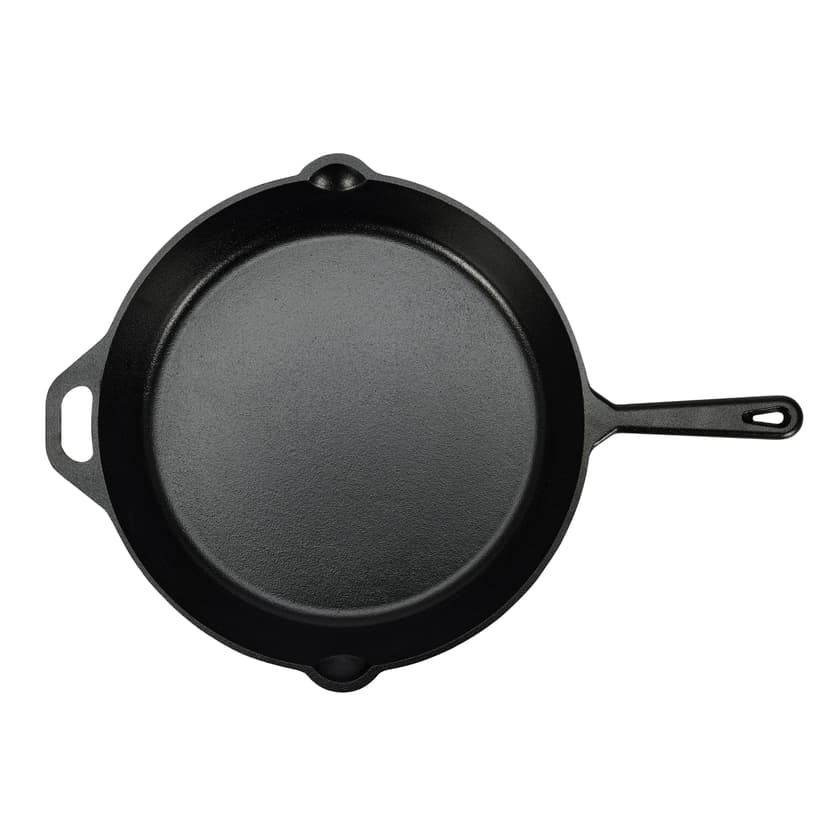 Amazon Basics Poêle à frire en fonte pré-enduite, 38.9 cm, Noir - 2