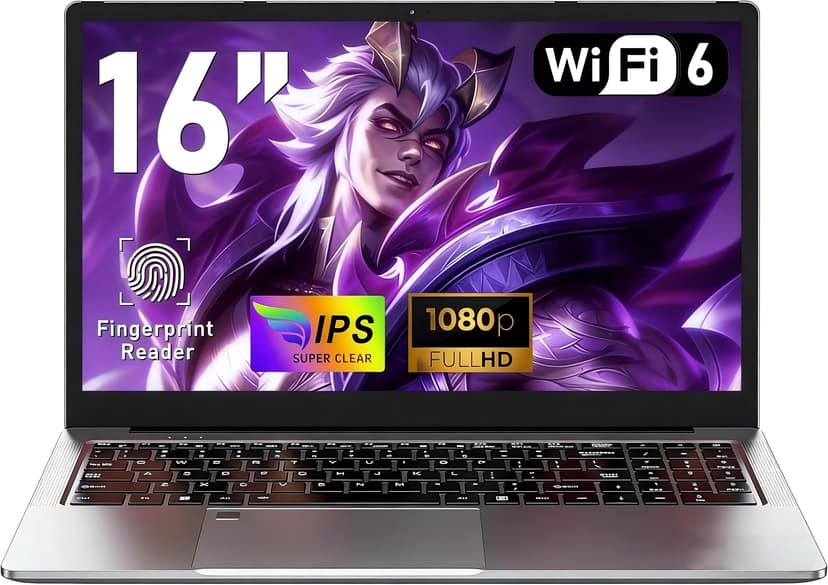 CHIFUYOU 32 Go RAM DDR4 1 to SSD Ordinateur Portable Gami… - 1