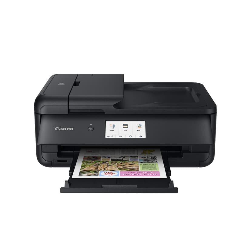 Canon PIXMA TS9550a Imprimante Multifonction Jet d’Encre Couleur Format A3 et A4 (5 encres séparées, WiFi, LAN, 2 chargeurs de Papier, Impression Recto Verso) Noir - 3