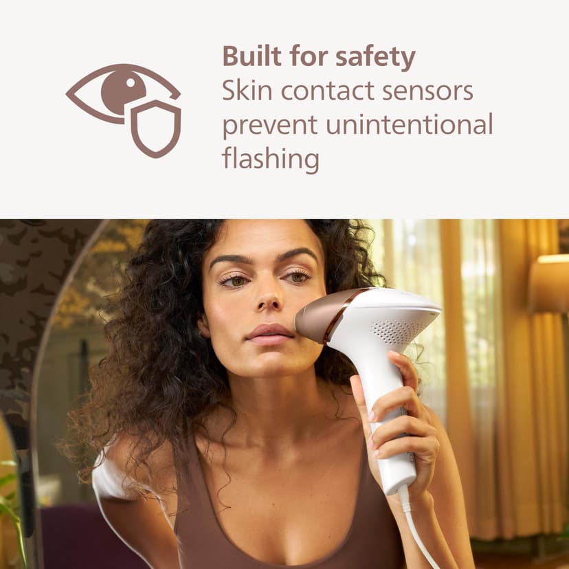 Philips Lumea IPL Hair Removal 8000 Series - Hair Removal Device with SenseIQ Technology, 4 Attachments for Body, Face Bikini and Underarm, Corded Use (Model BRI948/00) - 5