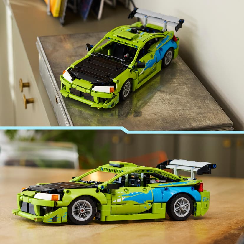 LEGO Technic Fast and Furious Mitsubishi Eclipse Car Model Kit - Collectible STEM Set incl. Steering & 2 NOS Bottles - Gift for 14+ Year Old Teenage Boys & Adult Movie Fans - 42229 - 5
