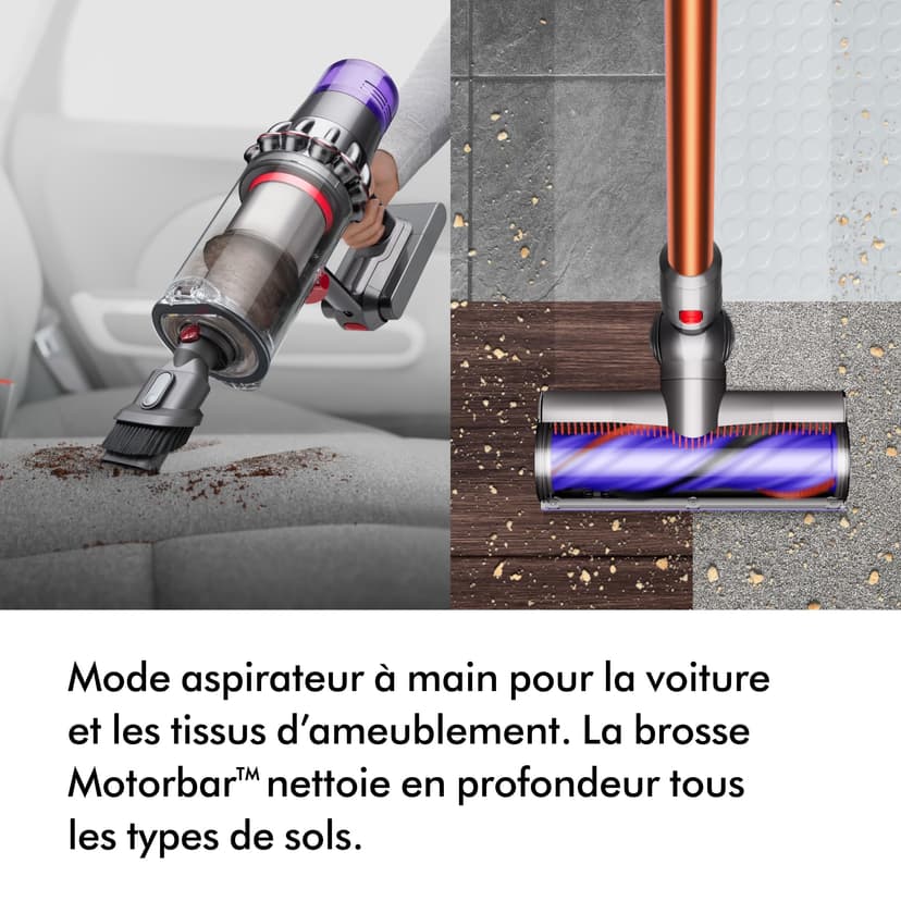 Dyson Cyclone V10 Absolute Cordless Vacuum Cleaner (Nickel / Copper) - 6