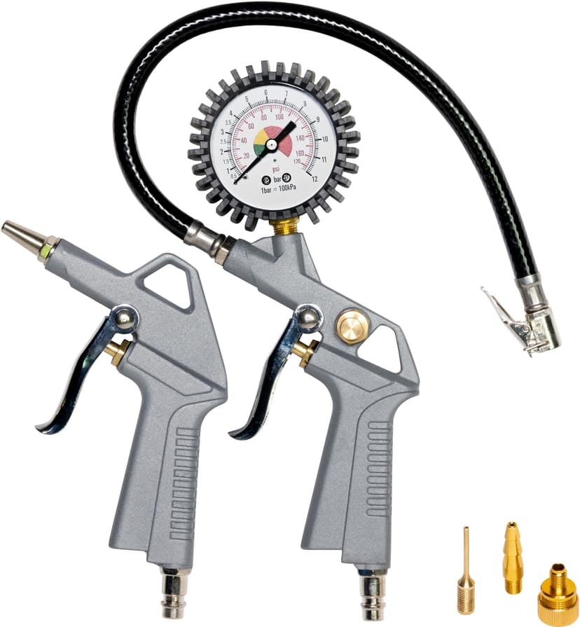 Güde Compresseur Airpower 180/08 (sans huile et nécessitant peu d'entretien, entraînement par courroie, 8 bars, 1100 W, débit effectif 140 l/min, tuyau d'air comprimé de 2,5 m avec raccord rapide - 8