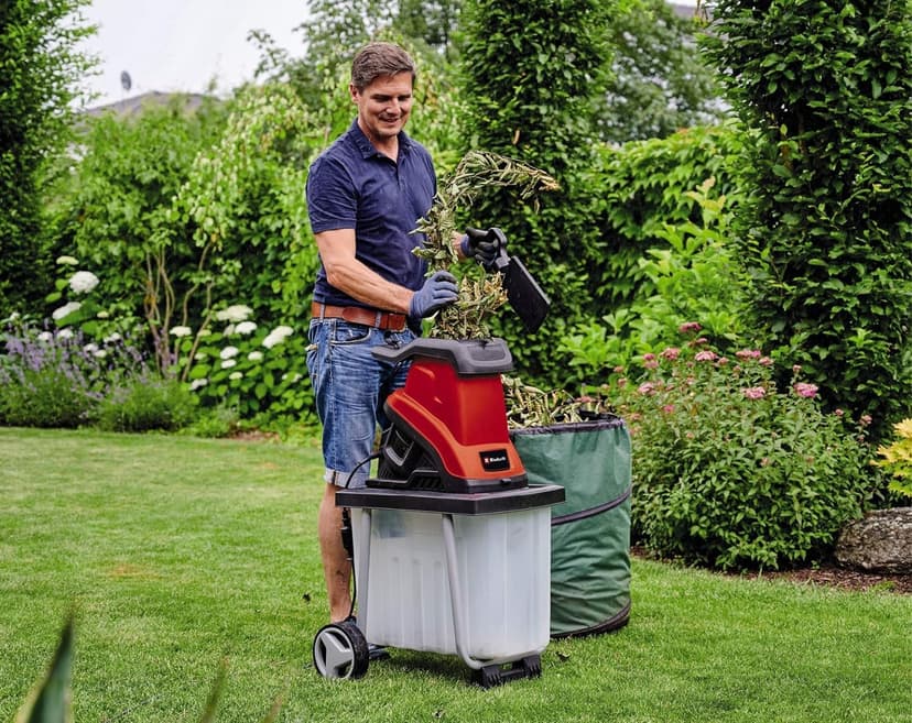 Einhell Broyeur de végétaux à Lames GC-KS 2540 CB (2 Lames réversibles en Acier, bac de récupération 55 litres) - 2