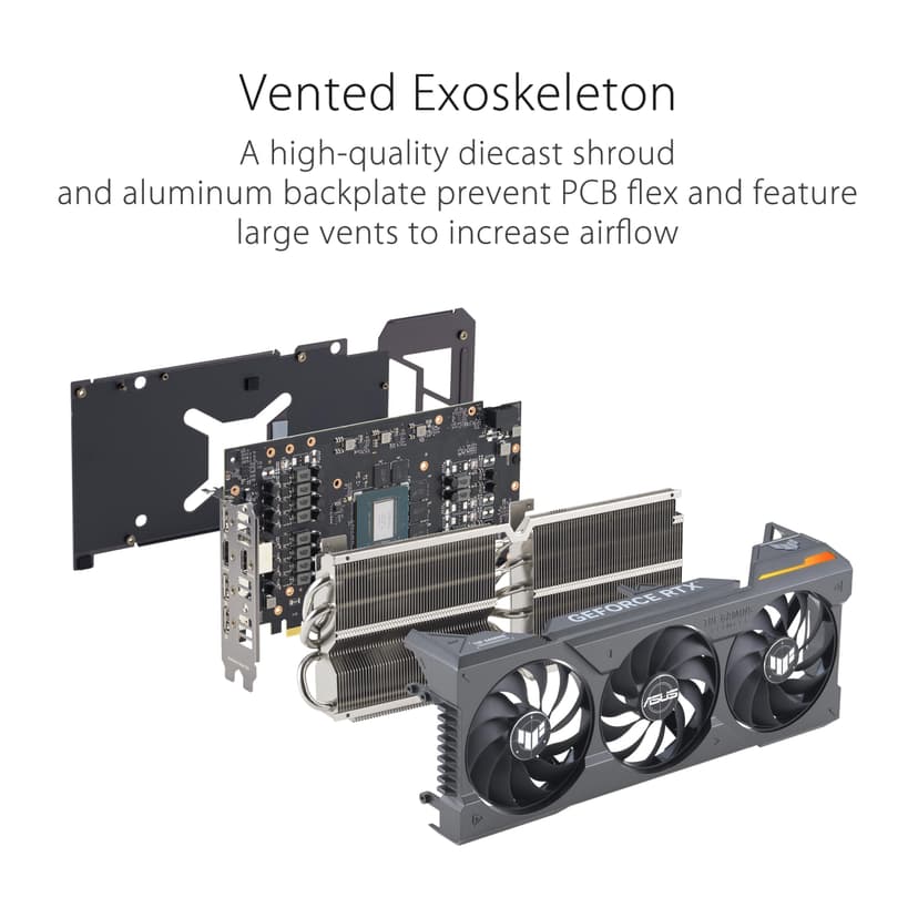 ASUS TUF Gaming GeForce RTX 4070 Ti Super 16GB GDDR6X OC Edition Gaming Graphics Card (NVIDIA GeForce RTX4070Ti DLSS 3, PCIe 4.0, 2X HDMI 2.1a, 3X DisplayPort 1.4a, TUF-RTX4070TIS-O16G-GAMING, Black) - 5