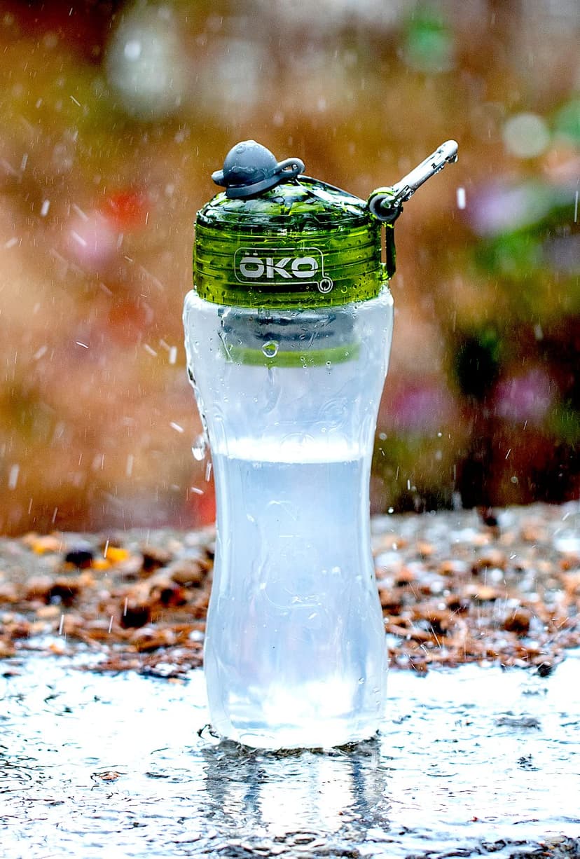 OKO H2O Bouteille de filtration de 650 ml pour voyage, camping, randonnée, cyclisme et utilisation quotidienne - 7