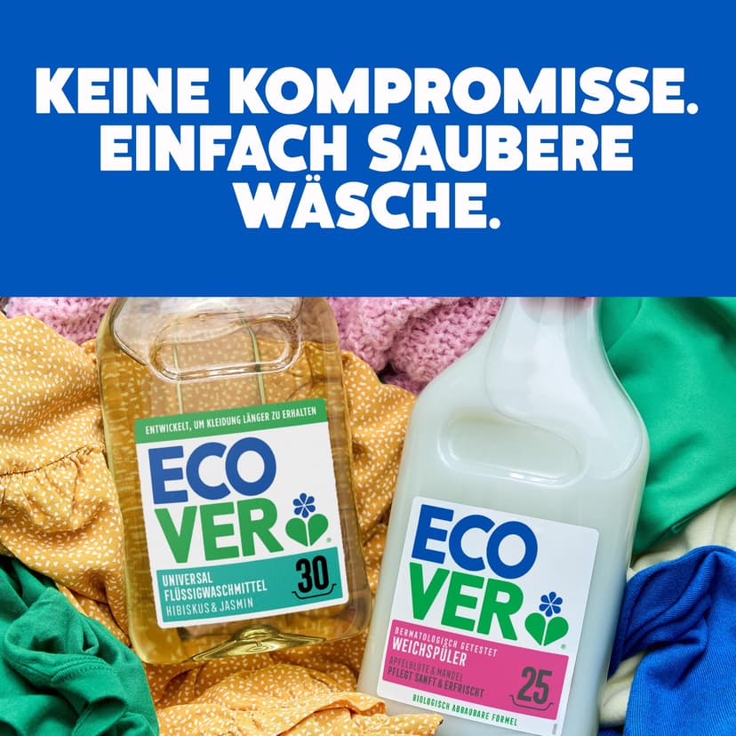 Ecover Detergent Colour Refill Pack Liquid with Apple Blossom and Freesia Scent, 100 Washes, 1 x 5 L - 4