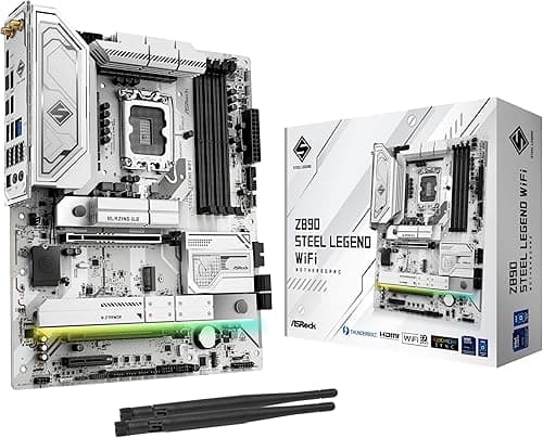 ASRock Z890 Steel Legend WiFi ATX Motherboard for Intel L…