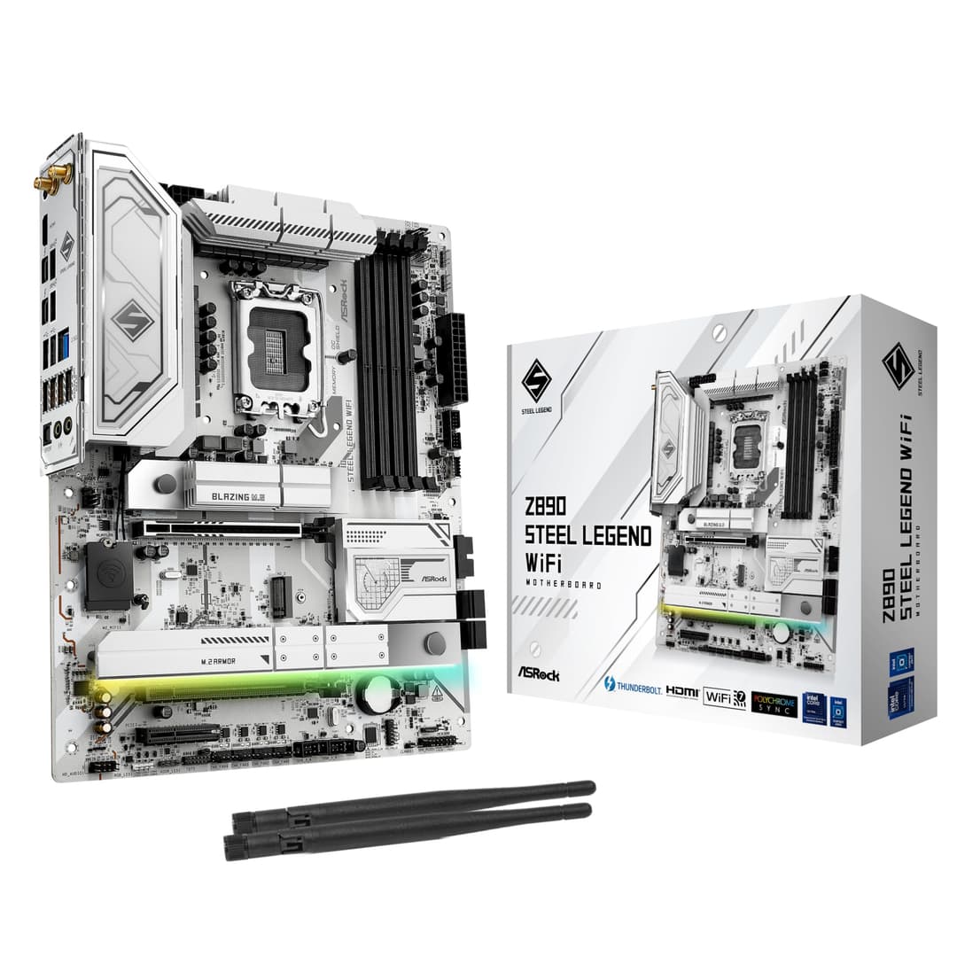 ASRock Z890 Steel Legend WiFi ATX Motherboard for Intel L…