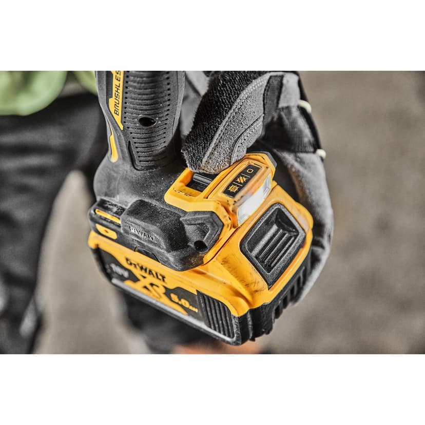 Dewalt DCD805P2T 18V Cordless Hammer Drill (Brushless Motor, 2-Speed Full Metal Gearbox, with LED Work Light, Includes 2X 5.0Ah XR Batteries, Charger & TSTAK Box) - 6