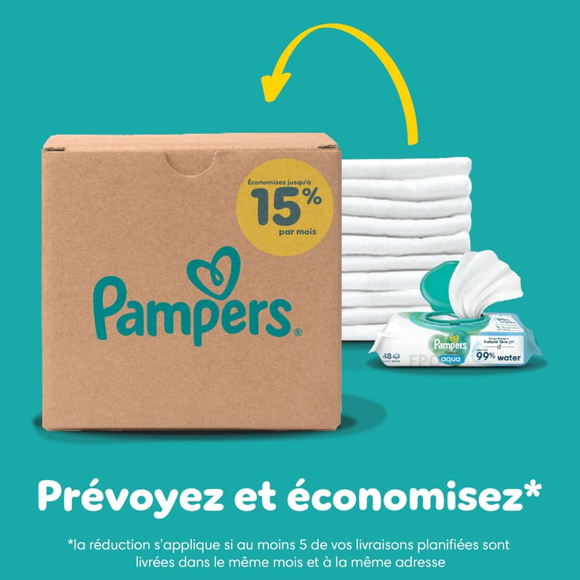 Pampers Baby-Dry, Taille 7, 132 Couches, 15kg+, Une Nuit Jusqu’À 100% Sans Fuites, Pack 1 Mois - 9