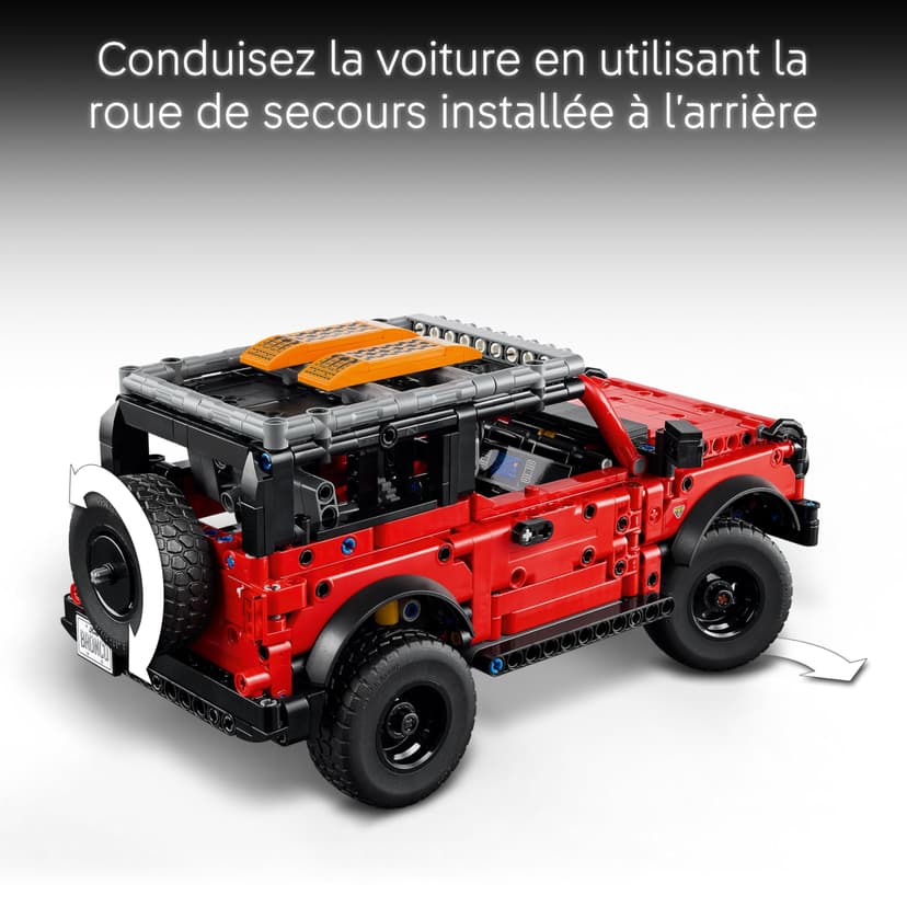 LEGO Technic Ford Bronco SUV Off Road Car Toy - Model Kit with Opening Doors, V6 Engine, Suspension & Steering - Collectible Gift for 9+ Year Old Boys - 42213 - 5