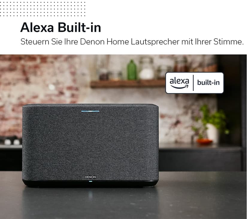 Denon Home 150 Multiroom Speakers, HiFi Speaker with HEOS Built-in, Wi-Fi, Bluetooth, USB, AirPlay 2, Hi-Res Audio, Alexa-Compatible - 2