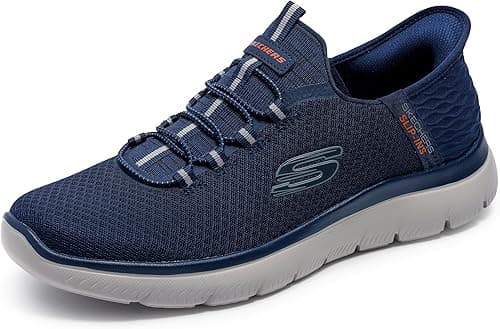 Skechers Men's Summits High Range Trainers, Navy Mesh/Trim, 8 UK