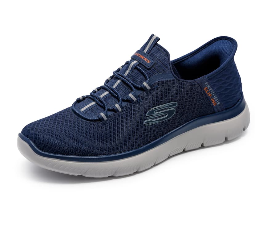 Skechers Men's Summits High Range Trainers, Navy Mesh/Trim, 8 UK - 1