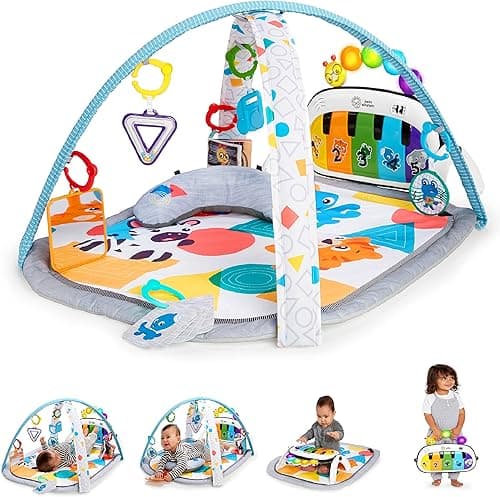 Baby Einstein 4-in-1 Kickin Tunes Play Gym, Tummy Time Ba…