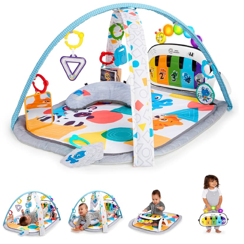 Baby Einstein 4-in-1 Kickin Tunes Play Gym, Tummy Time Ba… - 1