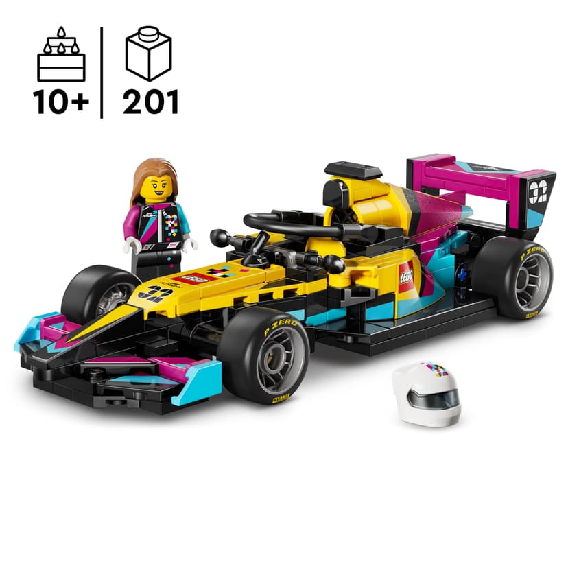 LEGO Speed Champions F1 ACADEMY Race Car Toy - Model Kit w/a Female Formula 1 Driver Minifigure - Birthday Gift for 10+ Year Old Girls, Boys & Adult Motorsport Fans - 77258 - 2
