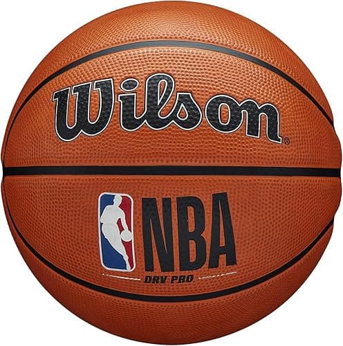 Wilson Basketball, NBA DRV Pro Model, Outdoor, Tackskin Rubber, Size: 7, Brown
