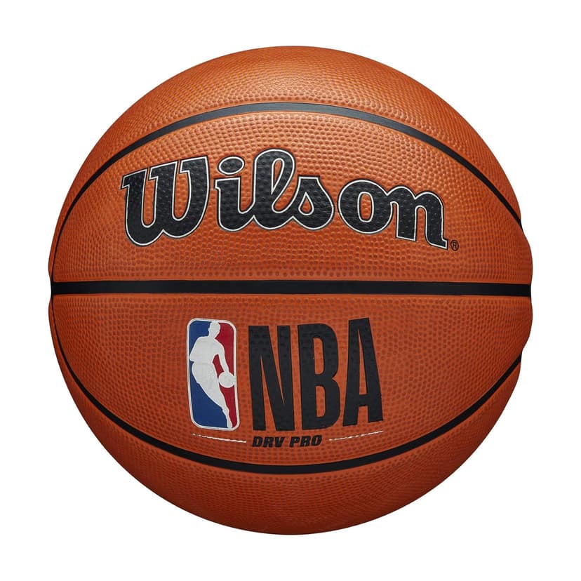 Wilson Ballon de Basket, NBA DRV PRO, Pour Terrains extérieurs, caoutchouc gommeux, Taille : 7, Marron - 1