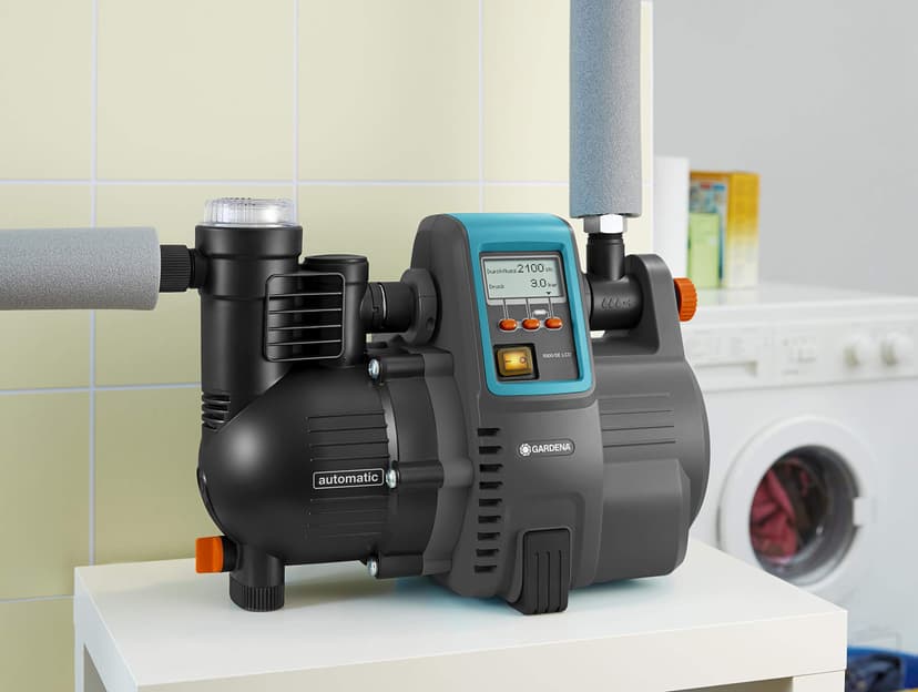 Gardena Station de pompage 5000/5E LCD Comfort : pompe domestique, économie d'énergie, débit 5 000 l/h, moteur 1 300 W avec protection thermique, protection contre la marche à sec (1759-20) - 8