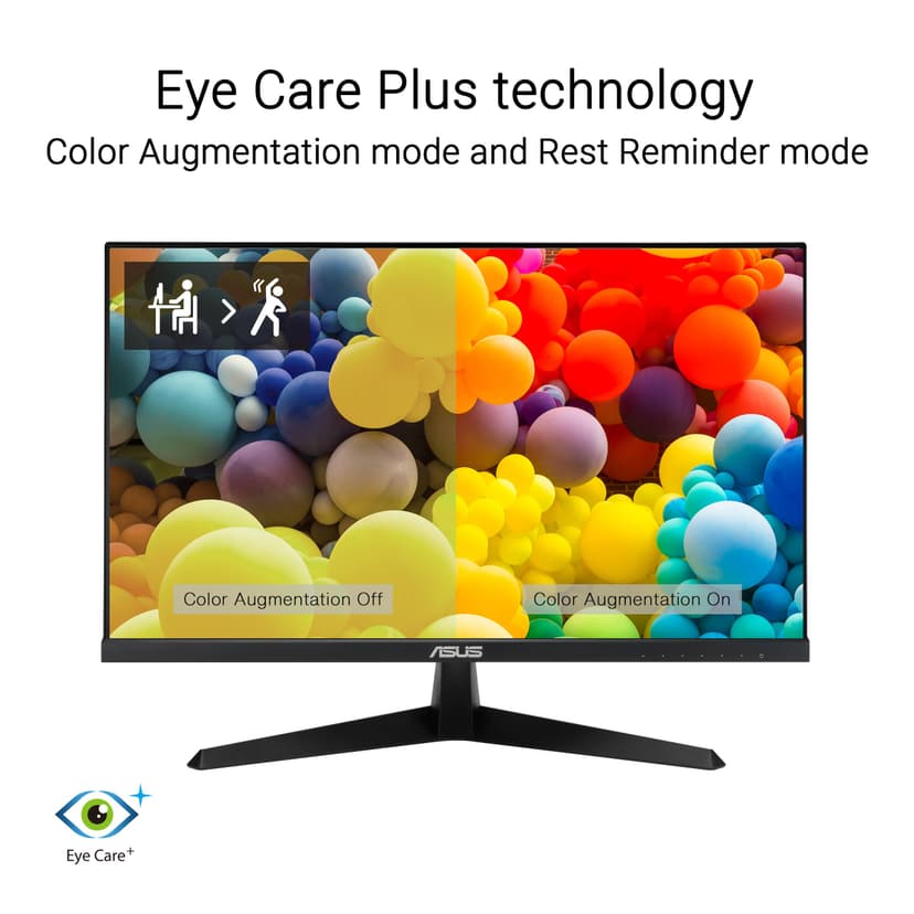 ASUS VY279HGR Eye Care Gaming Monitor – 27 inch FHD (1920x1080), IPS, 120Hz OC, SmoothMotion, 1ms MPRT, Adaptive Sync, Eye Care Plus, Blue Light Filter, Flicker Free, antibacterial, SmoothMotion - 6