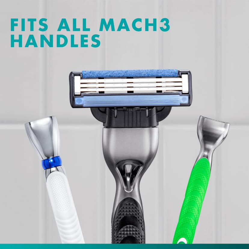 Gillette Mach3 Lames de rasage pour homme - 20 lames de rechange Gillette originales pour homme avec bandes coulissantes pour un glissement en douceur et revêtement de la lame - 5
