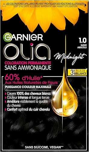 Garnier Olia Ammonia Free Permanent Oil Dye Absolute Black