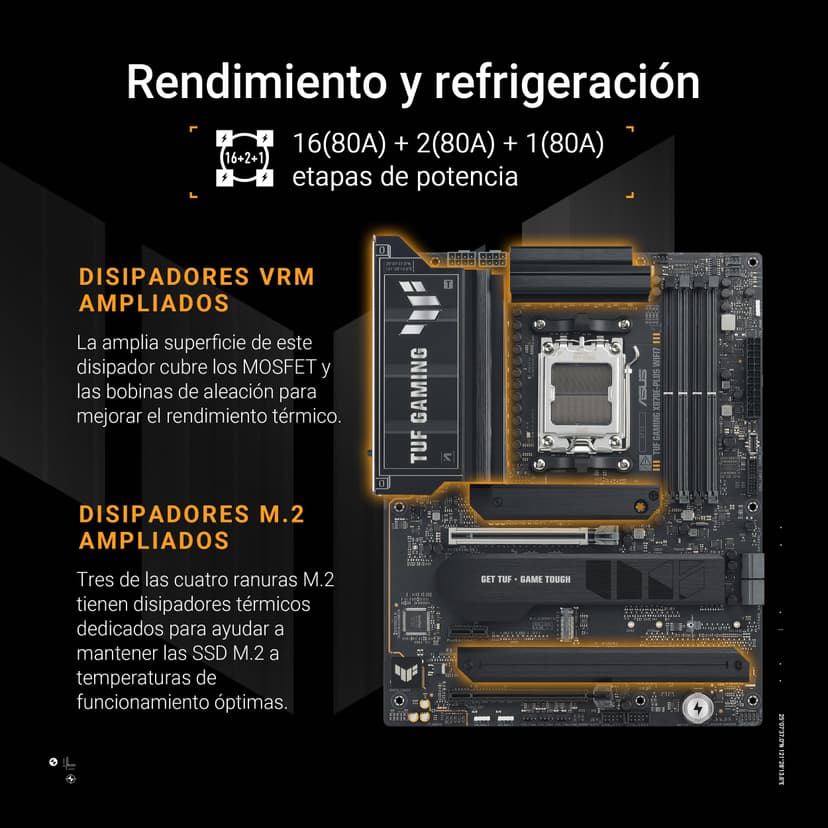 ASUS TUF Gaming X870E-PLUS WIFI7 AMD X870E Socket AM5 ATX (MB ASUS TUF Gaming X870E-PLUS WIFI7) - 5