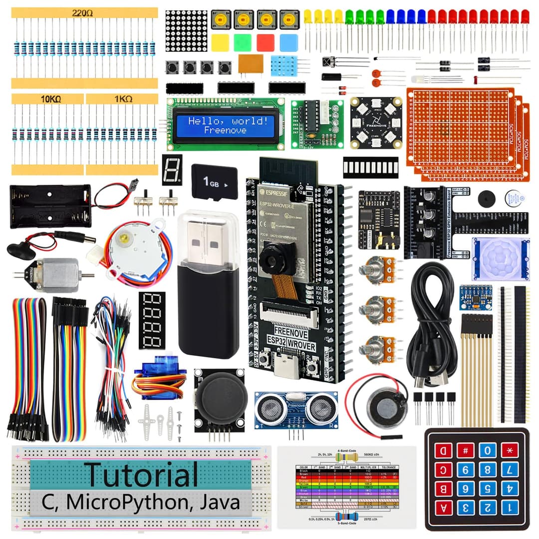 Freenove ESP32 Kit Dev CAM Board Kit de Démarrage Ultime,…