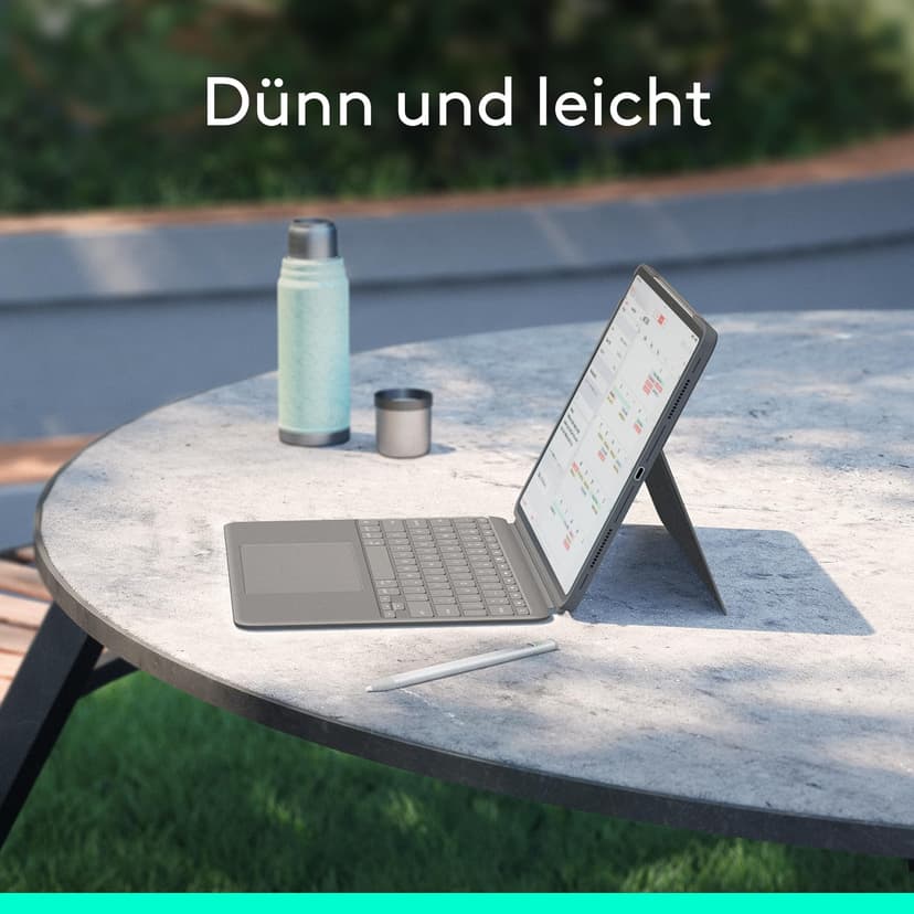 Logitech Combo Touch iPad Air 13 Pouces (M2)(2024) Keyboard Case - Clavier rétroéclairé détachable avec béquille, Confort de Frappe, Mode Multi-Usage - QWERTZ - 7