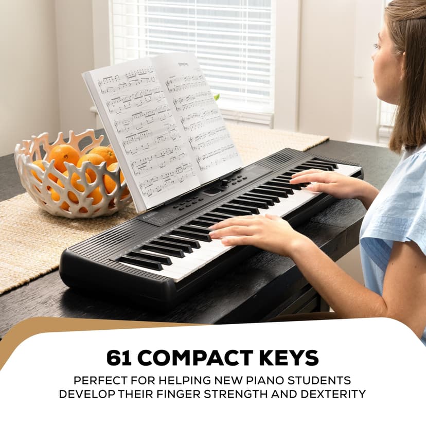 Alesis Melody 61 Keyboard Piano for Beginners with 61 Keys, Speakers, Tablet/Sheet Music Stand, 300 Sounds and Music Lessons - 4