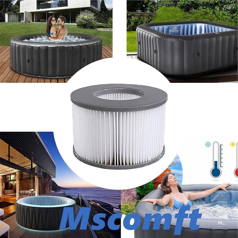 Replacement Filter for MSPA Whirlpoal Replacement Filter Cartridge Water Filter Filter for Whirlpoal, for Hot Submarine and Spa, for Inflatable Pools Water Filter Model from 2020 (Filter Holder) - 5