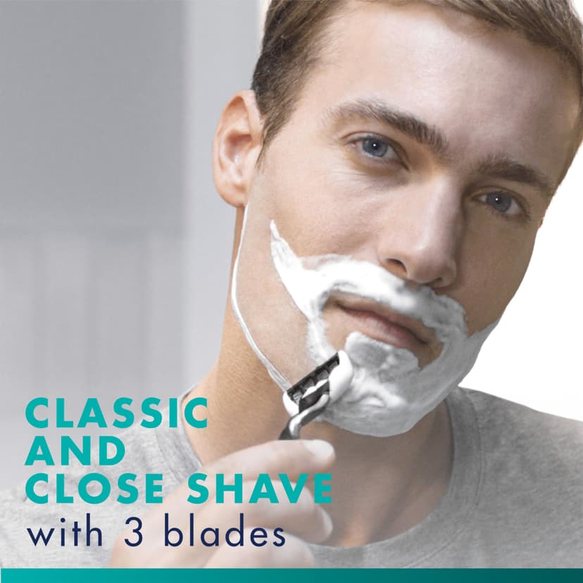 Gillette Mach3 Lames de rasage pour homme - 20 lames de rechange Gillette originales pour homme avec bandes coulissantes pour un glissement en douceur et revêtement de la lame - 2