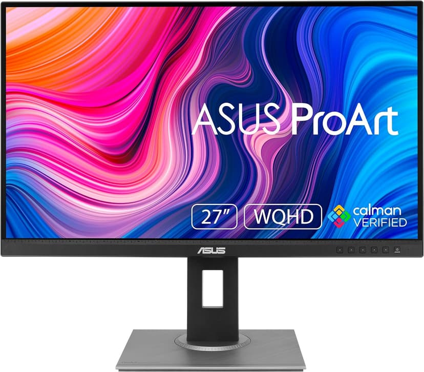 ASUS ProArt Display PA278QV Professional Monitor - 27-inch, IPS, WQHD (2560 x 1440), 100% sRGB, 100% Rec. 709, Color Accuracy E < 2, Calman Verified, ProArt Preset, ProArt Palette, Black - 1
